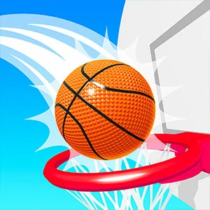 Bounce Dunk FRVR online game cover on Gamefunday